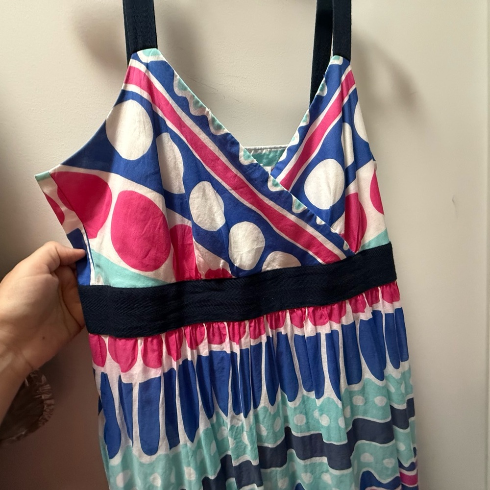 Vineyard Vines Pink and Blue Patterned maxi Dress